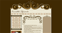 Desktop Screenshot of incredibleayurveda.com