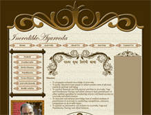 Tablet Screenshot of incredibleayurveda.com